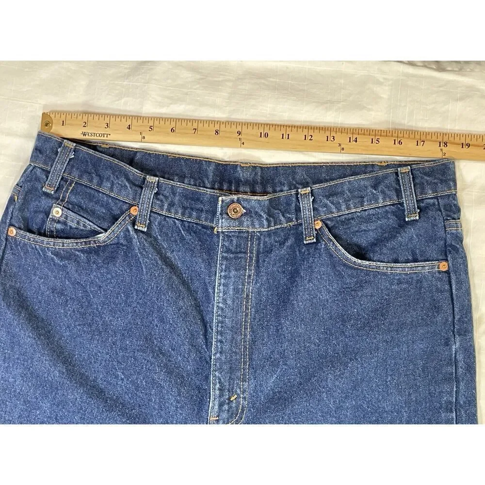 LEVIS USA Made 20517 0217 Vintage 70s Orange Tab Actual 38 W X 26 L (tag 40x30)